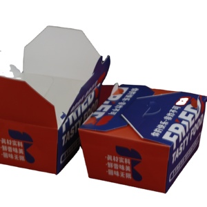 Kustom dicetak anak-anak Set makanan ringan <span class=keywords><strong>Burger</strong></span> Makanan Cepat kertas wadah kentang goreng ayam sayap kotak kemasan - Product Image 5