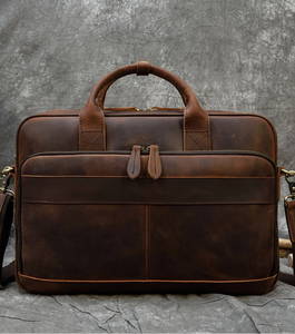 <b>Leather</b> Laptop Bag, Best Valentines Day Gift for Him Personalized Gifts for Him <b>Leather</b> <b>Briefcase</b> Man - Product Image 1
