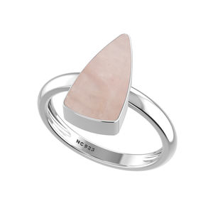 แหวนเงิน925สเตอริงตั้งแบบขอบโรสควอตซ์อัญมณีผสมรูปทรงแบบคลาสสิกงานแต่งงานปาร์ตี้อินเทรนด์แฟชั่น unisex - Product Image 5