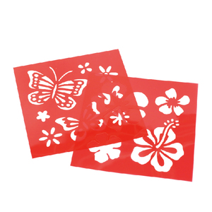 Ensemble de pochoirs à dessin réutilisables en PET, modèles de fleurs pour la marquage de cartes - Product Image 3