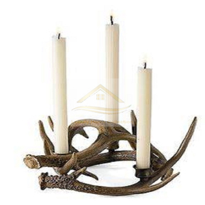 Stainless Steel Set of 4 Candle <b>Wax</b> Holder and Jar Mirror <b>Polished</b> Handmade Lightning Tabletop Accessories Supplies - Product Image 2
