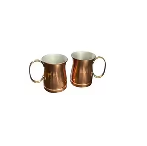Shiny Polished Handmade Copper Mugs High Quality Copper Camping Use Wholesale India Manufacturer - Product Image 2