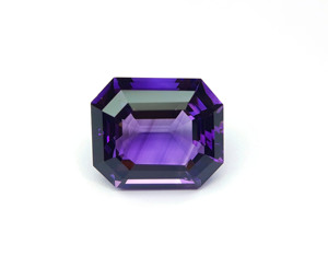 Pierre précieuse d'améthyste scintillante en vrac précieuse bien polie forme octogonale de pierre d'améthyste à facettes pour la fabrication de bijoux - Product Image 2