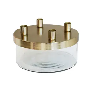 Bougeoir et bougeoir en métal de haute qualité faits à la main les plus vendus en haute finition pour la décoration de la maison et les bougies - Product Image 3