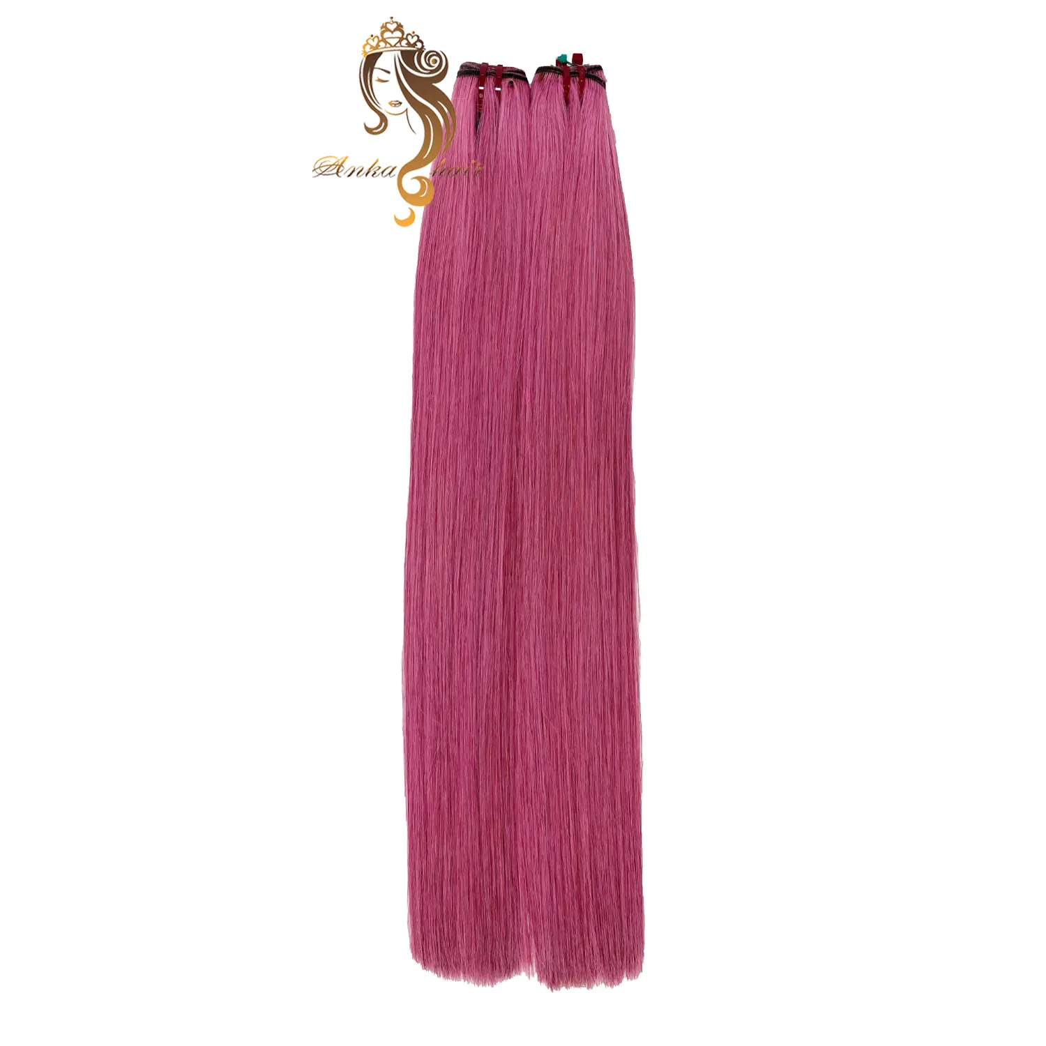 Wholesale Price, Best Seller Bright Lovely Color Pink Collection DHL UPS Fedex Weft Hair Extension From Anka Hair