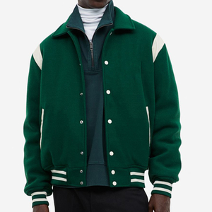 Baseball College Student Varsity Jacket Winter Letterman with Red Wool <b>Body</b> and <b>White</b> Leather Sleeve Varsity Jacket for man - Product Image 6