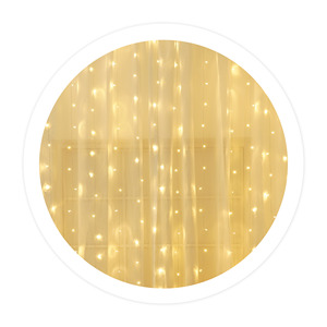 <b>LED</b> luminous curtain 3x1m. warm <b>red</b> <b>light</b> (GSC 204605009) - Product Image 1