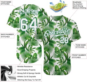 <b>Baseball</b> & Softball Jersey Quick Dry Breathable V-neck Custom Wholesale Sublimated Plain Jersey for Men with Custom Colors Sizes - Product Image 3