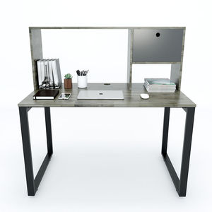 Wooden Simple Ergonomic Convertible <b>Study</b> <b>Desk</b> with Integrated Shelves 70x120x120cm FD68018 - Product Image 2