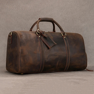 2025 grande capacité en cuir de vachette véritable sac à bandoulière écologique couche supérieure fermeture éclair à main pour les affaires à courte Distance - Product Image 1
