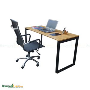 RecBamboo BFRB003 140x60cm Computer <b>Desk</b> with Assembled Iron Legs - Product Image 4