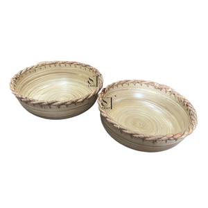 Artículos calientes Bandejas de bambú para servir Solución de almacenamiento de cocina para el hogar Hecho a mano en Vietnam Mayorista directo - Product Image 4