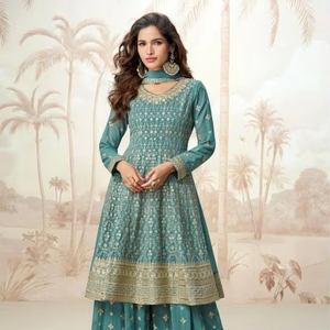 AASHIRWAD JASMINE REAL Vêtements traditionnels indiens et pakistanais Style formel Vente en gros Salwar Kameez - Product Image 1