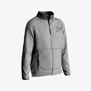 Moda para hombre ligero polar zip chaqueta cálida transpirable ropa deportiva personalizada para correr y fitness - Product Image 4