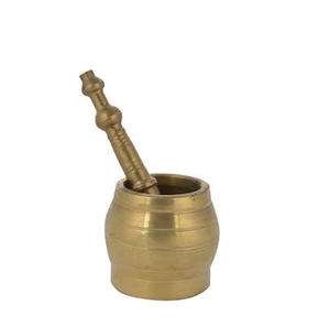 Mortero de latón, mazo y piedra natural, conjunto de mortero y Mazo para moler y tamaño personalizado, gran oferta - Product Image 4