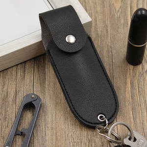Porte-gaz poivré d'autodéfense en plein air, porte-clés en cuir, facile à transporter, accessoire de sécurité, étui à gaz poivré en cuir PU tendance - Product Image 5