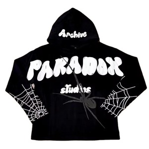 Sudaderas con capucha de gran tamaño con estampado de Spider Men de alta calidad, logotipo personalizado Y2K Hip Hop Street Wear, pulóver, sudaderas deportivas para hombres - Product Image 1