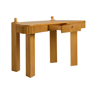 Solid Wood Makeup <b>Table</b> Dressing Desk With <b>Storage</b> Drawer Modern Wooden Writing <b>Table</b> Bedroom Furniture Minimalist Desk - Product Image 2