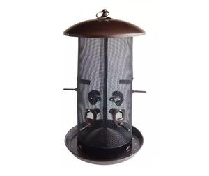 Mangeoires à oiseaux de luxe en métal plaqué or rond suspendu mangeoire à oiseaux décorative à la main alimentation pour la maison jardin vente en gros - Product Image 2