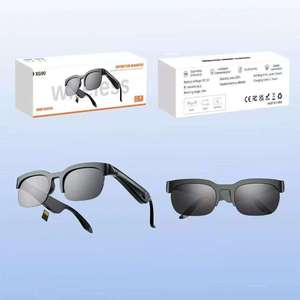 Lunettes intelligentes XG90 avec écouteurs TWS, prise en charge de la carte SD, contrôle tactile, audio HIFI, assistant IA, étanchéité IPX4, lecteur de musique, appels téléphoniques - Product Image 1