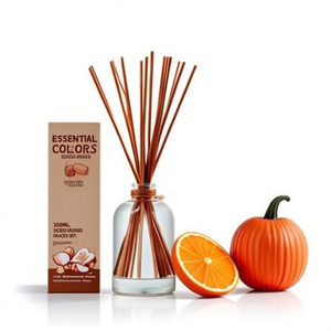 <b>Essential</b> Colors Reed Diffuser 300Ml Orange Scented <b>Home</b> Fragrance Set - Product Image 2
