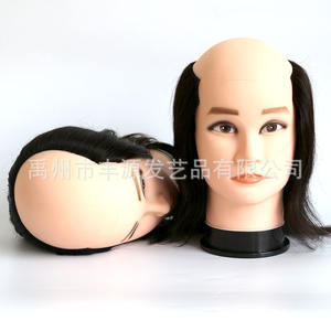 Nouvel arrivage de tête de poupée de mannequin pour homme sans <span class=keywords><strong>cheveux</strong></span> au milieu tête de mannequin chauve tête d'entraînement chauve masculine - Product Image 4