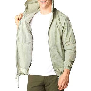 Veste de pluie en toile à capuche pour homme, pour usage extérieur, faible MOQ, avec logo frontal, marque privée, prête pour l'hiver, couleurs et logo personnalisables - Product Image 3