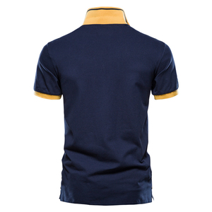 Impression personnalisée pour hommes pour T-shirts polo Vêtements décontractés respirants à séchage rapide Dernière conception Tissu tricoté à motif solide Vente en gros - Product Image 5