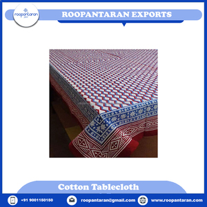 Mới nhất thiết kế Ấn Độ nhà sản xuất handmade Khăn trải bàn khối in bông <span class=keywords><strong>Chevron</strong></span> sóng giá bán buôn - Product Image 2