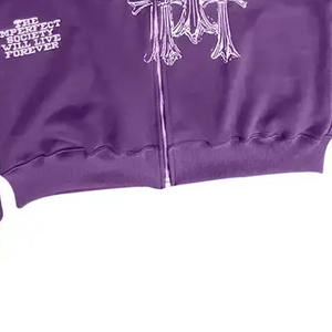 Soft Durable Hoodie With Premium Cotton Adjustable Hood And Customized Print Perfect For Casual Wear Low MOQ - Product Image 4