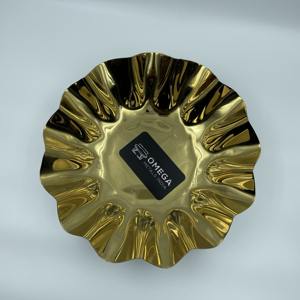 แผ่นเสียงโลหะทันสมัยสำหรับเสิร์ฟสลัดขนมหวานผลไม้อาหารชิป & จิ้มสำหรับปาร์ตี้ร้านอาหารในบ้าน-ขายส่ง - Product Image 4