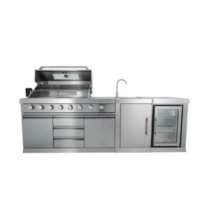 Îlot de cuisine extérieur Premium 304 SS avec lumières LED à double capot et conception modulaire pour grils de barbecue - Product Image 1