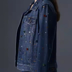 Haute qualité 2025 femmes été Streetwear Denim veste excellente forme rétention OEM ODM Services personnalisable du Vietnam - Product Image 2