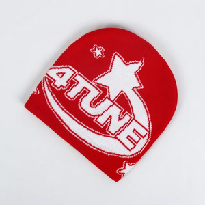 Gorro de invierno unisex personalizado con logotipo OEM, Jersey de punto acrílico Jacquard, gorro de esquí deportivo con calavera cálida con protección para todo tipo de clima - Product Image 4