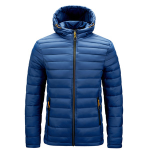 Front Custom Printed Hooded Crop Top Custom Made Lightweight Canvas <b>Waterproof</b> Cotton <b>Padded</b> Windproof Warm Puffer <b>Jacket</b> - Product Image 6
