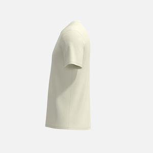 เสื้อยืดผ้าฝ้ายระบายอากาศได้ดีสำหรับผู้ชายเสื้อยืดสีถ่านแบบเข้ารูปสำหรับฤดูร้อน100% - Product Image 4