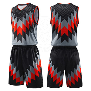 Uniforme de basket-ball hommes Polyester maille léger respirant séchage rapide sans manches vêtements de sport tenue décontractée vêtements de jeu athlétique - Product Image 1
