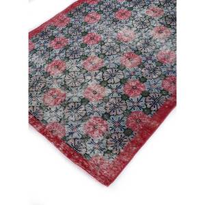 พรมขนสัตว์ถักมือลายดอกไม้สีเทาและดำสไตล์วินเทจ รูปทรงสี่เหลี่ยมผืนผ้า สำหรับห้องนั่งเล่น รุ่น Pae-2017 - Product Image 2