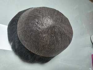 Bangladesh Taz Hair 100% Density Remy Grade Men's <b>Toupee</b> Wig with Skin Base Indian Kinky Straight and Deep Wave Styles - Product Image 5