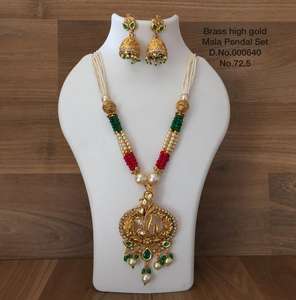 Ensemble de bijoux de mariée en or pour femmes collier de mariage ensembles complets pour femmes - Product Image 3