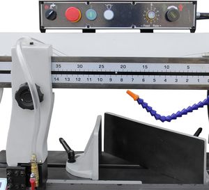 เครื่องเลื่อยสายพานตัดโลหะแนวนอน ยี่ห้อใหม่แกะกล่อง รุ่นอุตสาหกรรม ขนาด 10 นิ้ว 254 มม. 220 โวลต์ 2 แรงม้า BS-1018B พร้อมการรับประกัน 3 ปี - Product Image 4