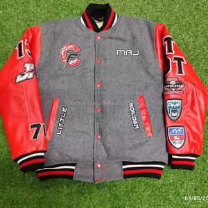 Chaqueta de Invierno Acolchada de Lana para Hombre y Mujer, Talla XL, de Alta Calidad, Resistente al Viento, Transpirable, Teñida en Color Liso, Diseño Tejido Otoñal, Logotipo Personalizado - Product Image 1