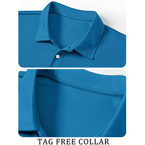 Chemises polo pour hommes, sport, bouton, été, haute élasticité, manches courtes, décontractées, extérieur, écologiques, chemise polo de sport - Product Image 3