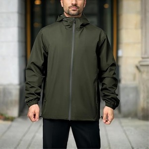Veste de pluie pour homme imperméable coupe-vent léger à capuche manteau décontracté pour la randonnée quotidienne manteau de cyclisme - Product Image 1