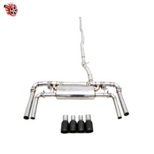 Ligne d'échappement <span class=keywords><strong>BMW</strong></span> <span class=keywords><strong>M135i</strong></span> M140i F40 335i <span class=keywords><strong>E82</strong></span> E87 E81 E90 E91 E92 N54 en alliage de titane, série 1, poli miroir, tôle d'acier de 1,5 mm - Product Image 2