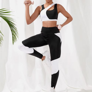 Mallas acanaladas personalizadas a la moda 2025 para correr Fitness Scrunch Butt mallas de cintura alta para mujer - Product Image 1