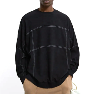 Hombres personalizados al por mayor logotipo personalizado impresión y bordado cuello redondo de gran tamaño todo el color estilo casual sudaderas con capucha de alta calidad - Product Image 3