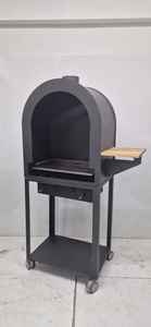 DORELLO Gril de four à barbecue en métal roulant au design moderne - Product Image 2