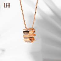 Usine Zircon Cercle Pendentif oro 18k original Pendentif En Or Au750 or 18k réel 18k pur bijoux en or