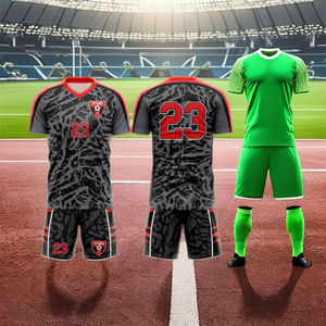 Camiseta de fútbol de fábrica con envío directo, superventas, conjuntos de fútbol de entrenamiento de poliéster 100%, camiseta de fútbol personalizada para ventas al por mayor - Product Image 1